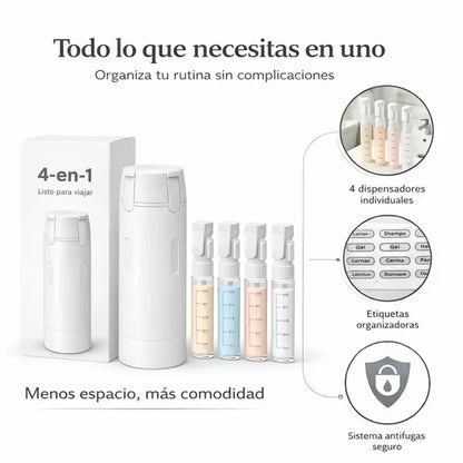 Dispensador 4 en 1 para Cuidado Personal